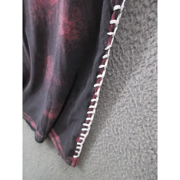 Affliction Live Fast Men’s XL Thin T-Shirt Red Black Gothic Cross Stitch USA - Picture 9 of 16